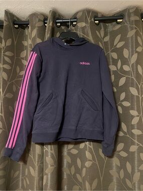 adidas navy pullover hoodie